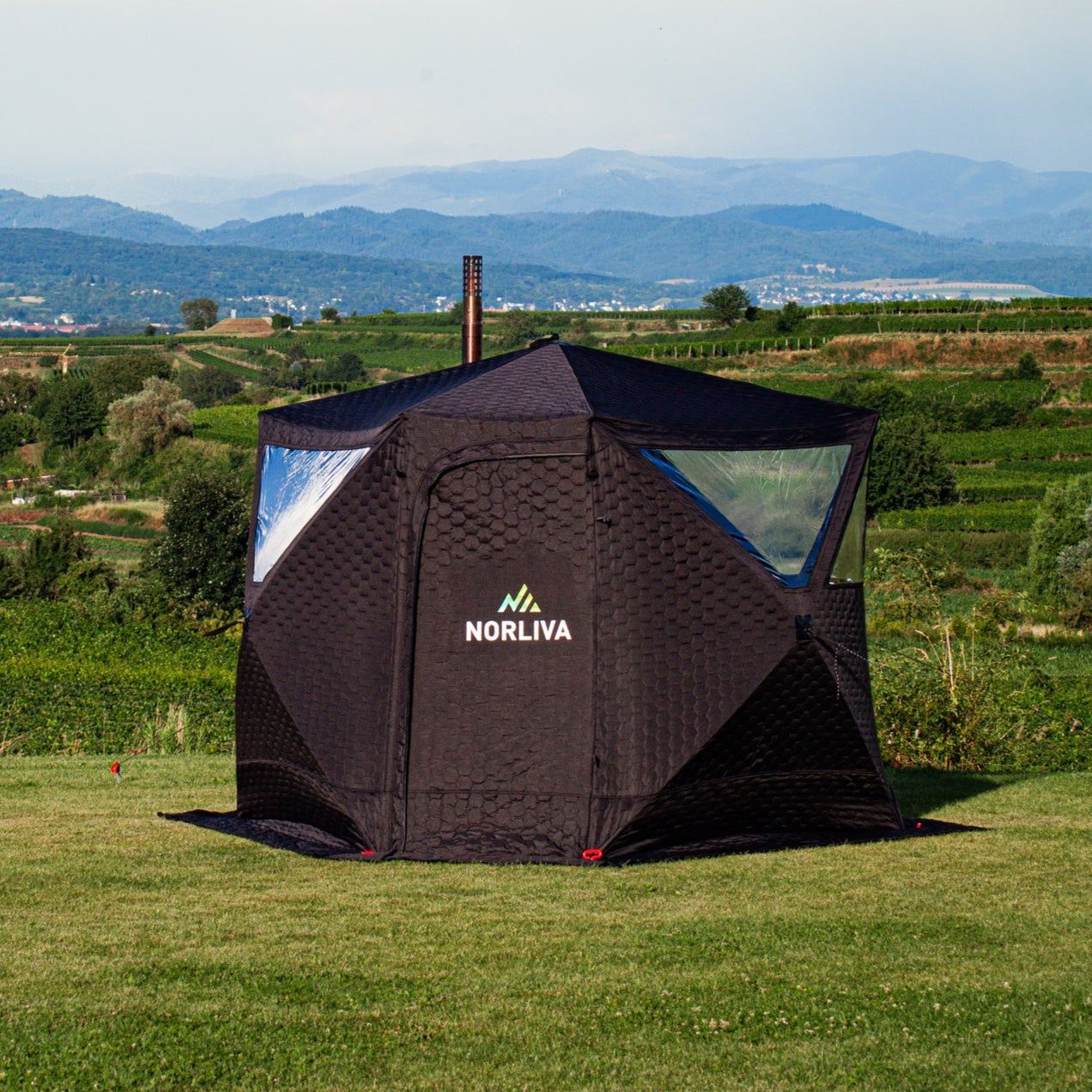 Mobiles Saunazelt Dalen mit Saunaofen