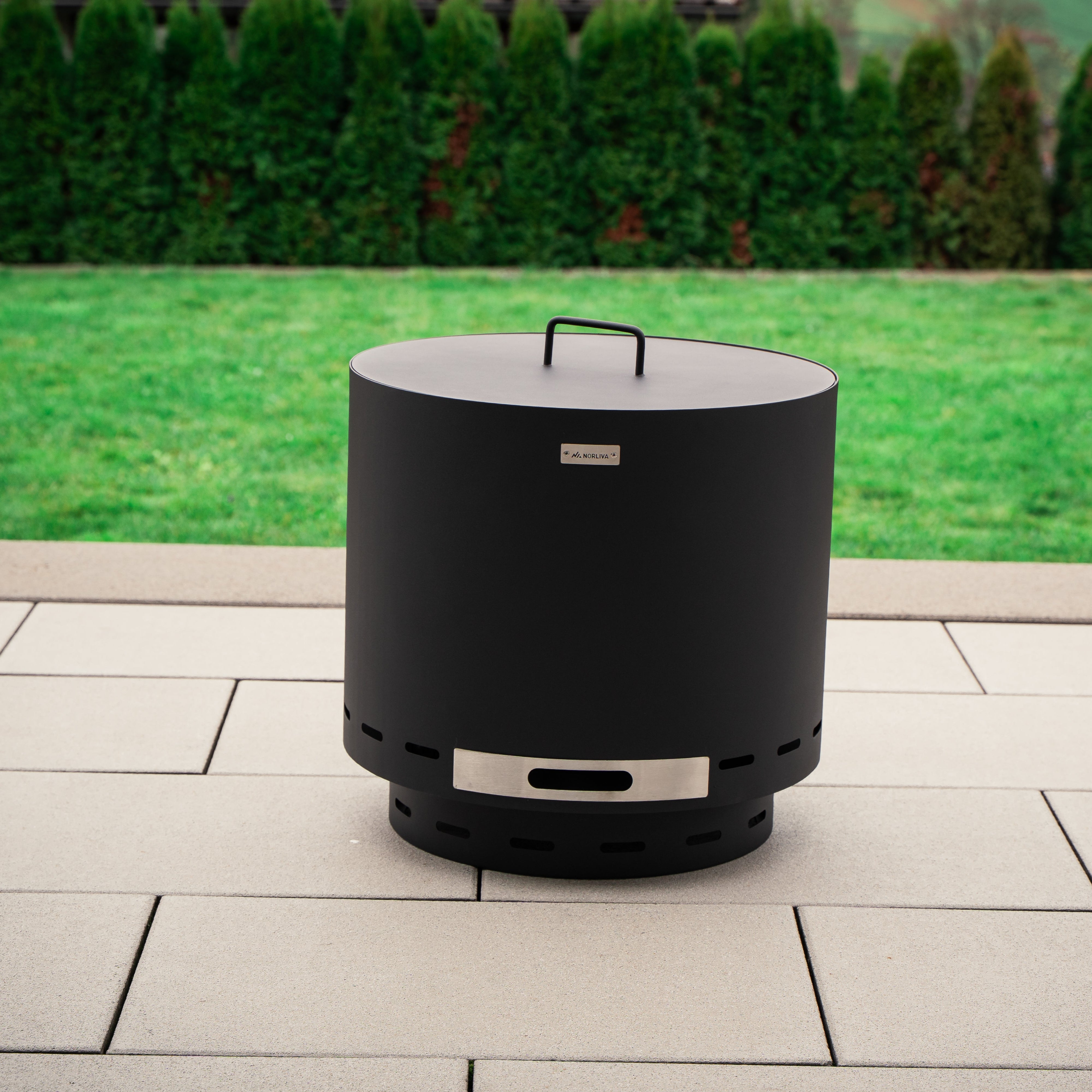 Set: Skara + Deckel + Gußeisen-Grillrost