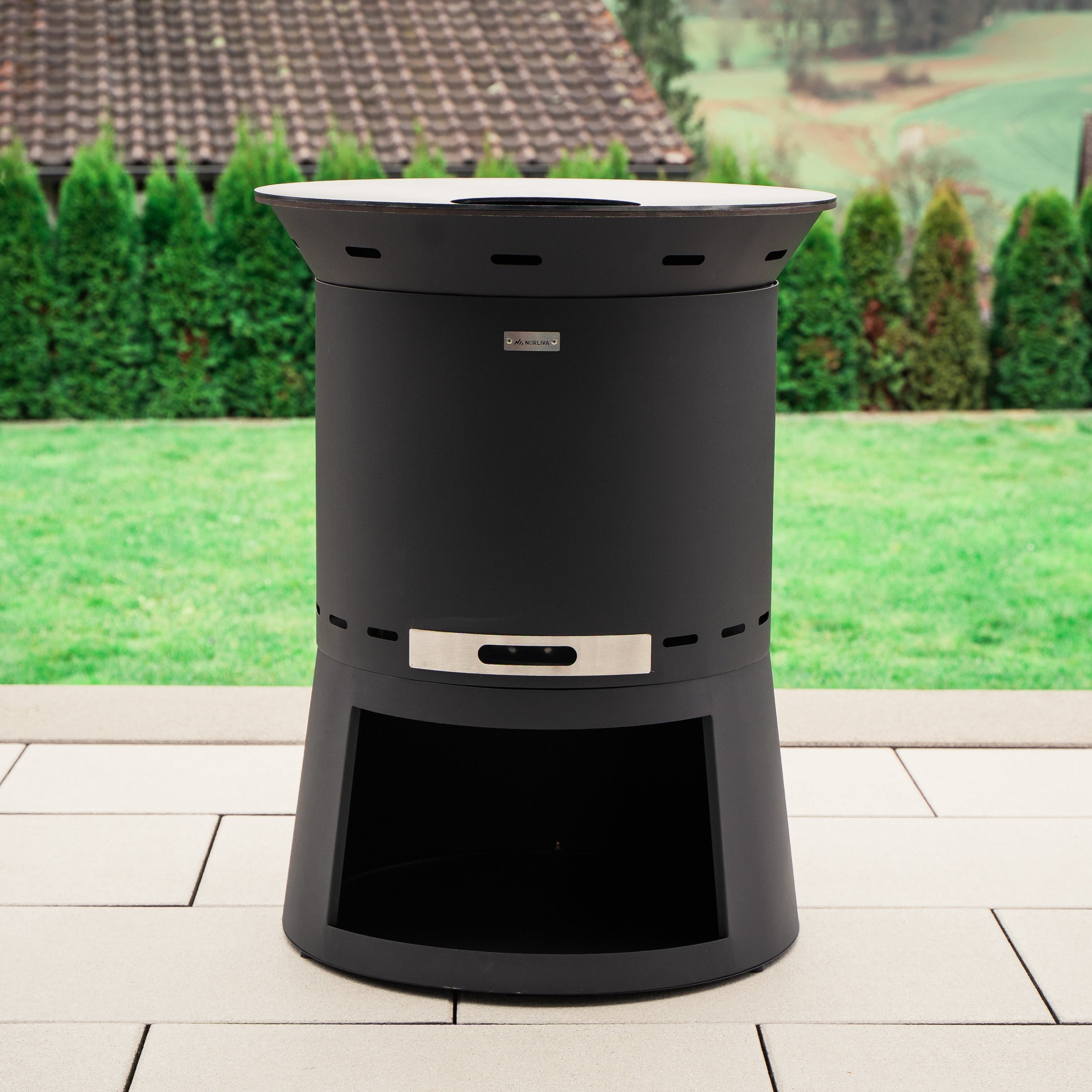 Feuerplatten-Grill, Plancha-Aufsatz Skara