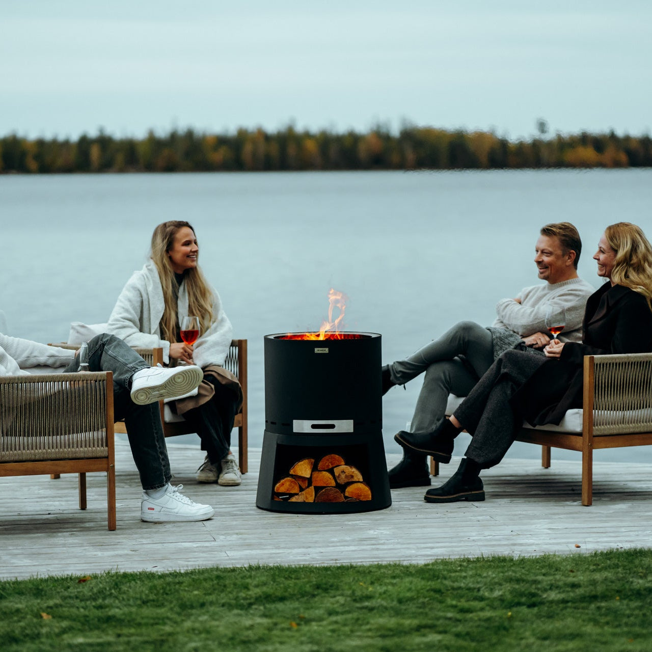 Set: Skara Pluss + Deckel + Grillrost