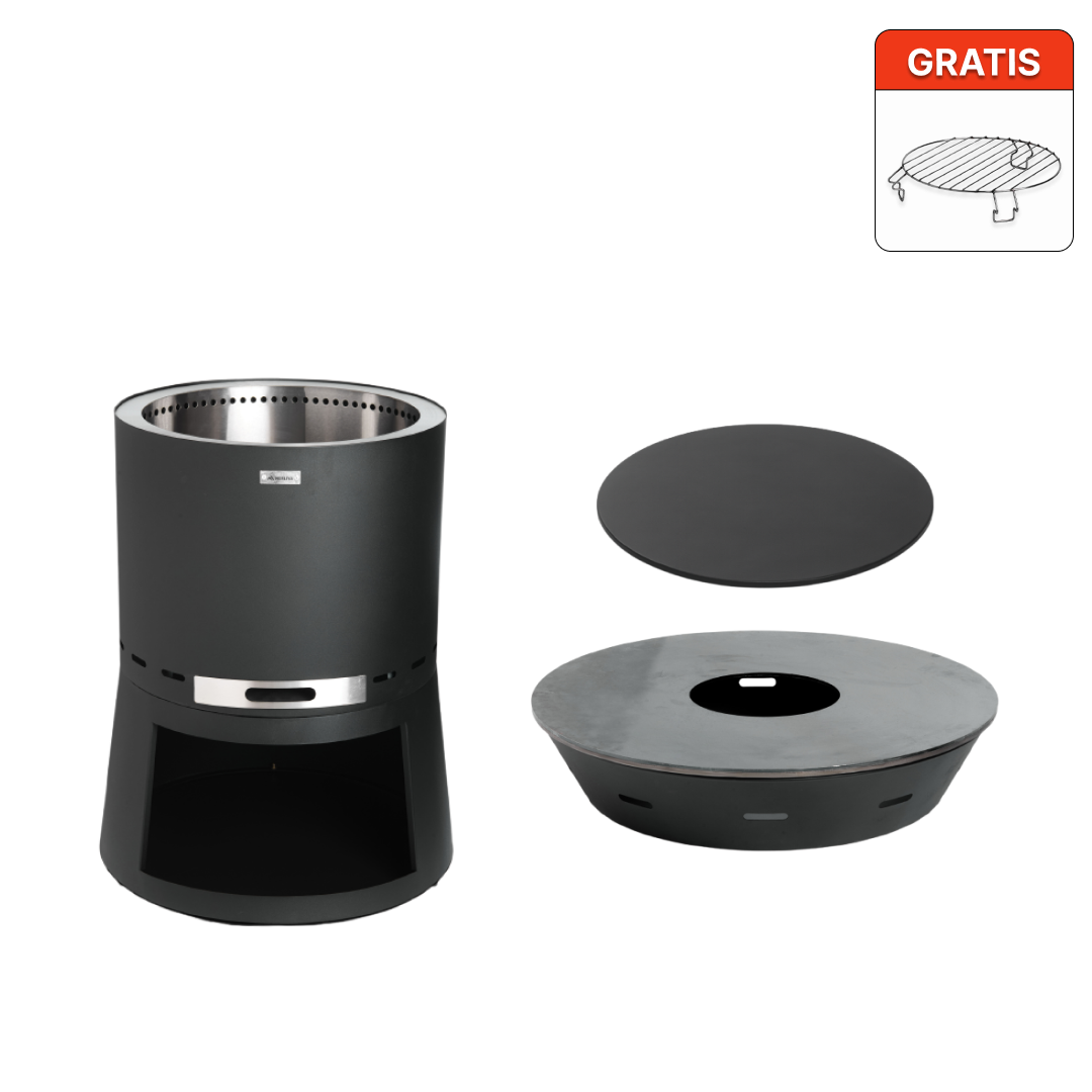 Set: Skara Pluss + Feuerplatten-Grill + Deckel
