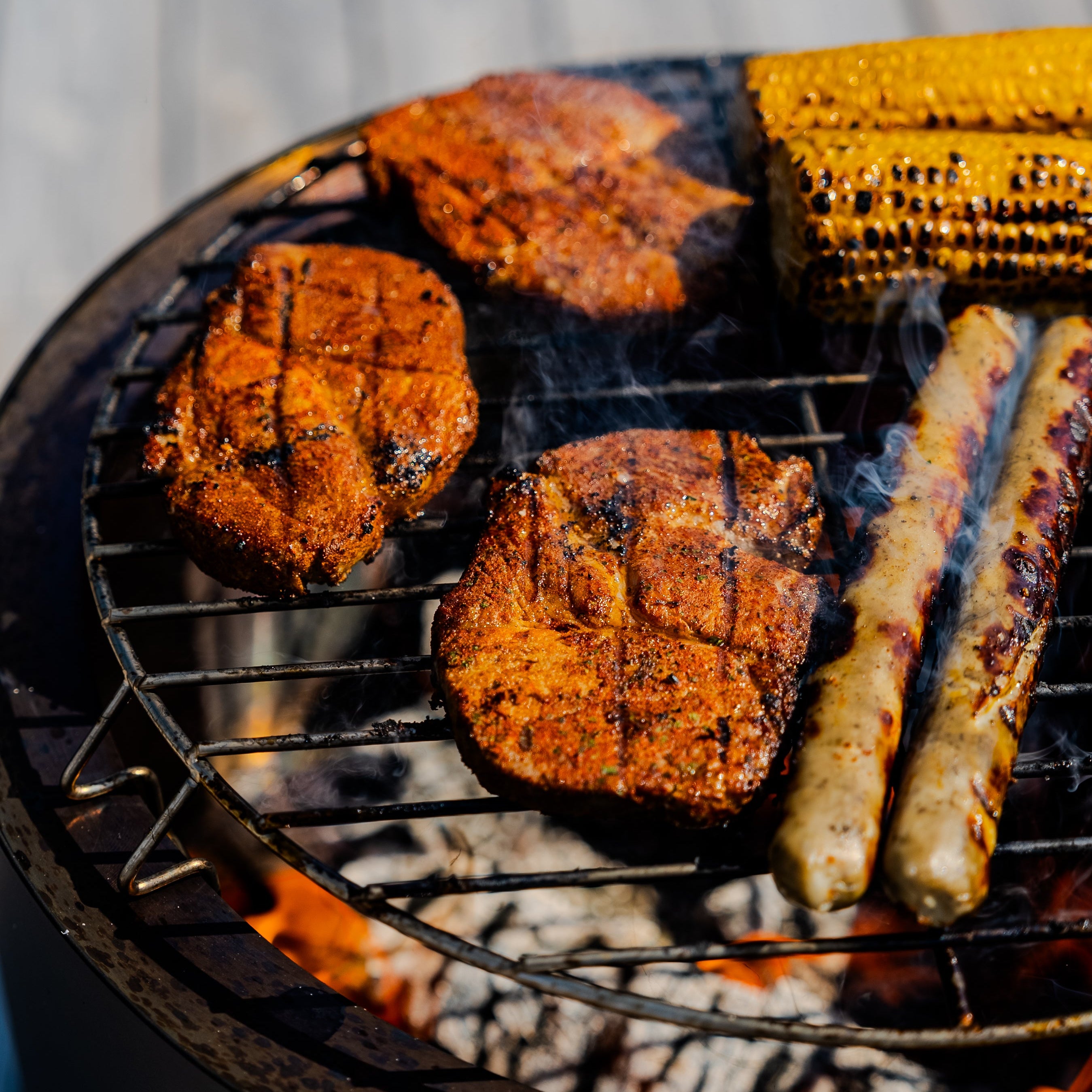 Set: Skara + Deckel + Grillrost