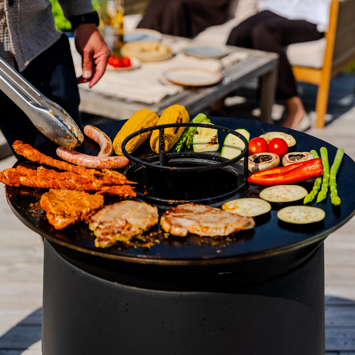 Feuerplatten-Grill, Plancha-Aufsatz Juna