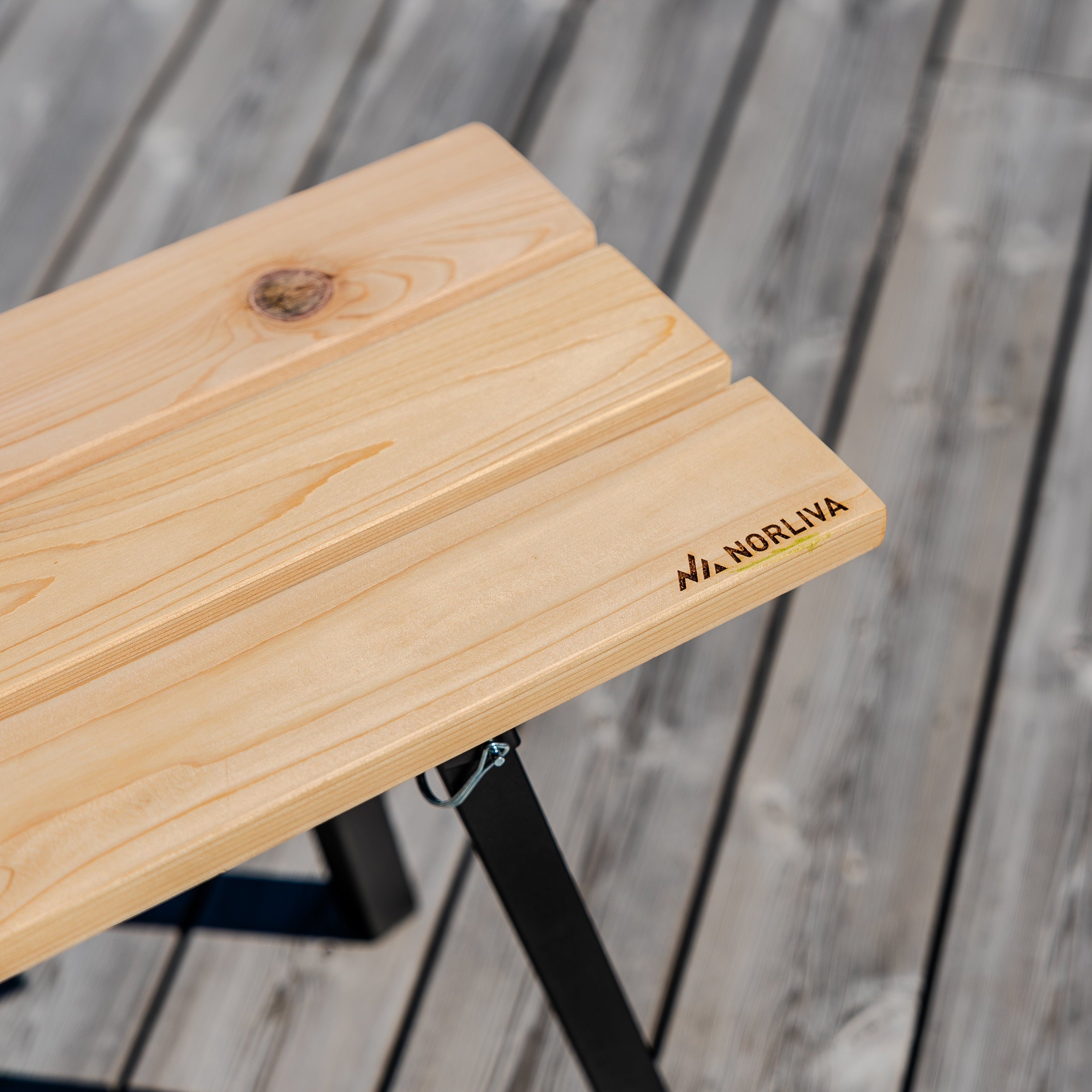 Saunabank aus Zedern-Holz, faltbar