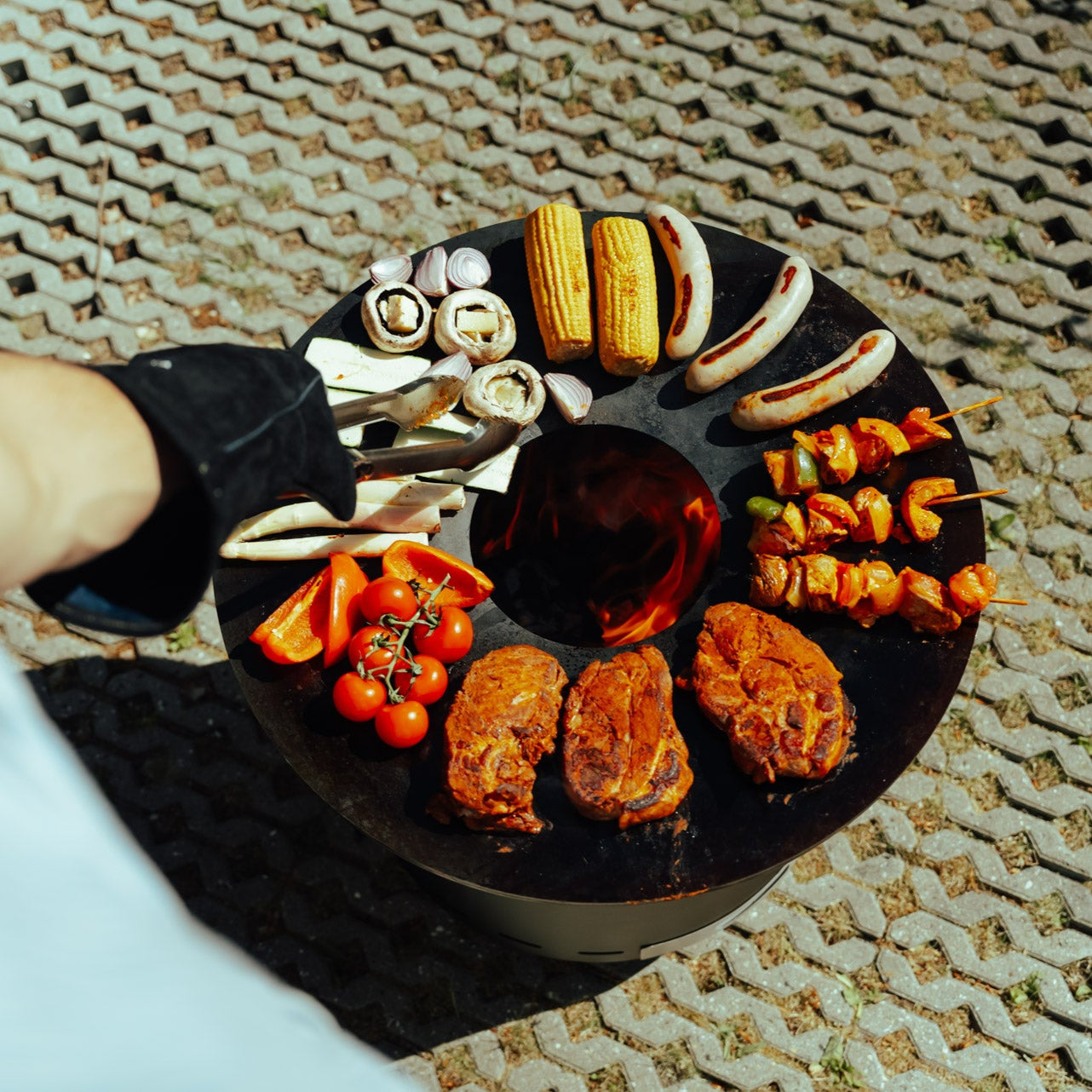 Feuerplatten-Grill, Plancha-Aufsatz Skara