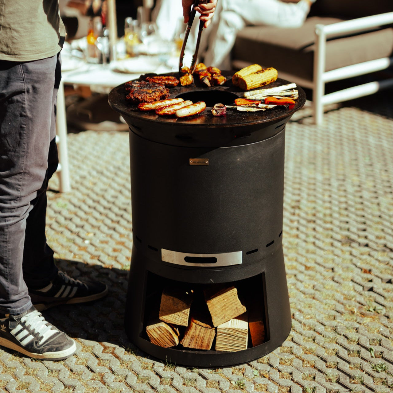 Feuerplatten-Grill, Plancha-Aufsatz Skara