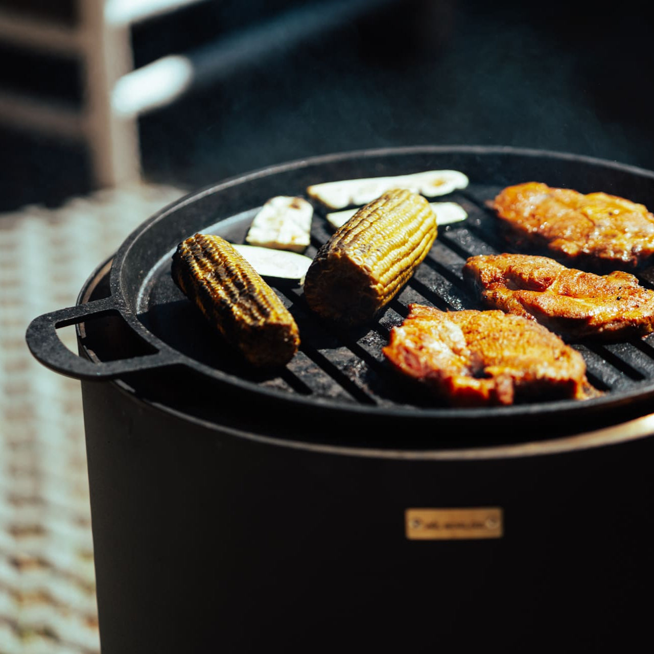 Set: Skara Pluss + Gußeisen-Grillrost