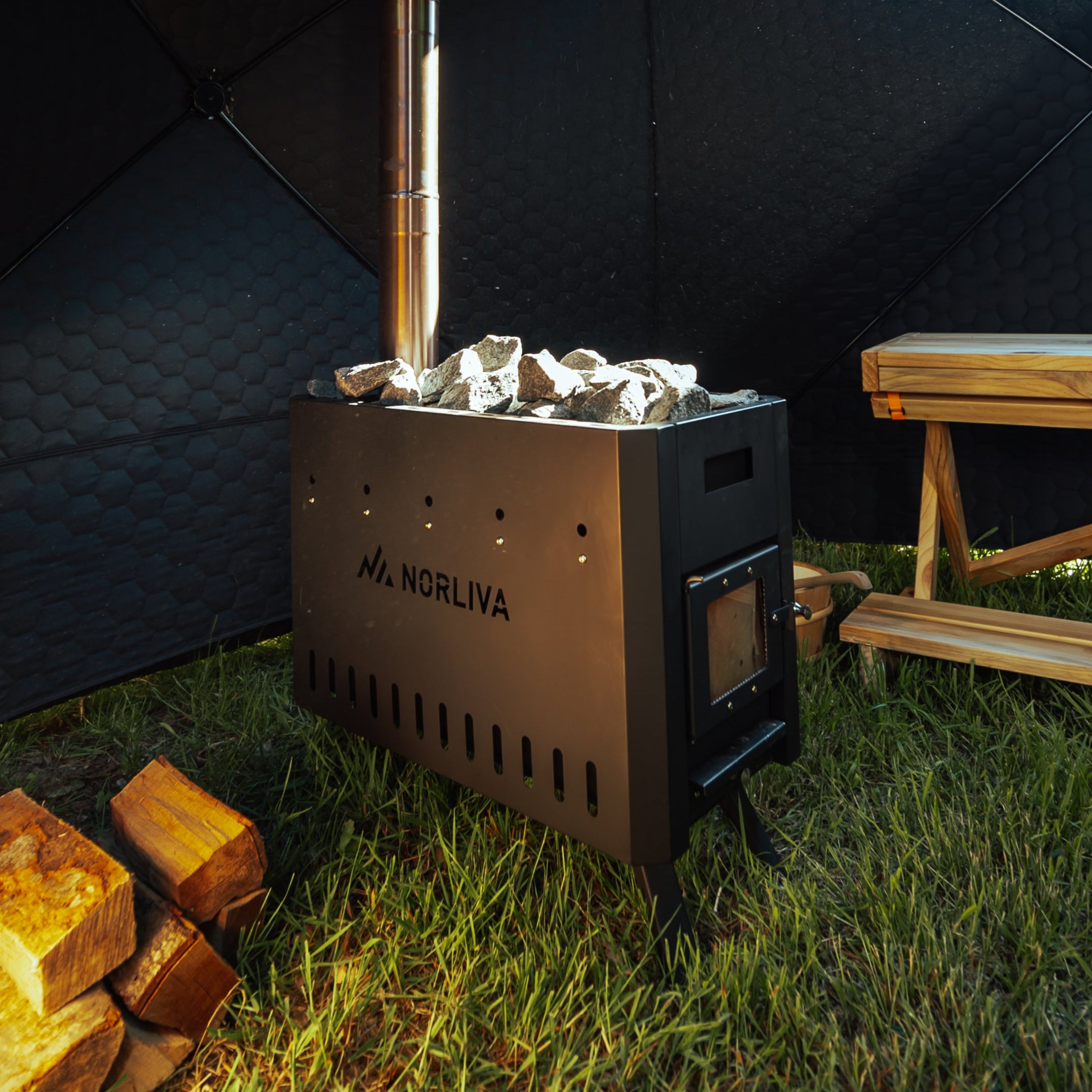 Saunaofen für Saunazelt Dalen/Fjorden