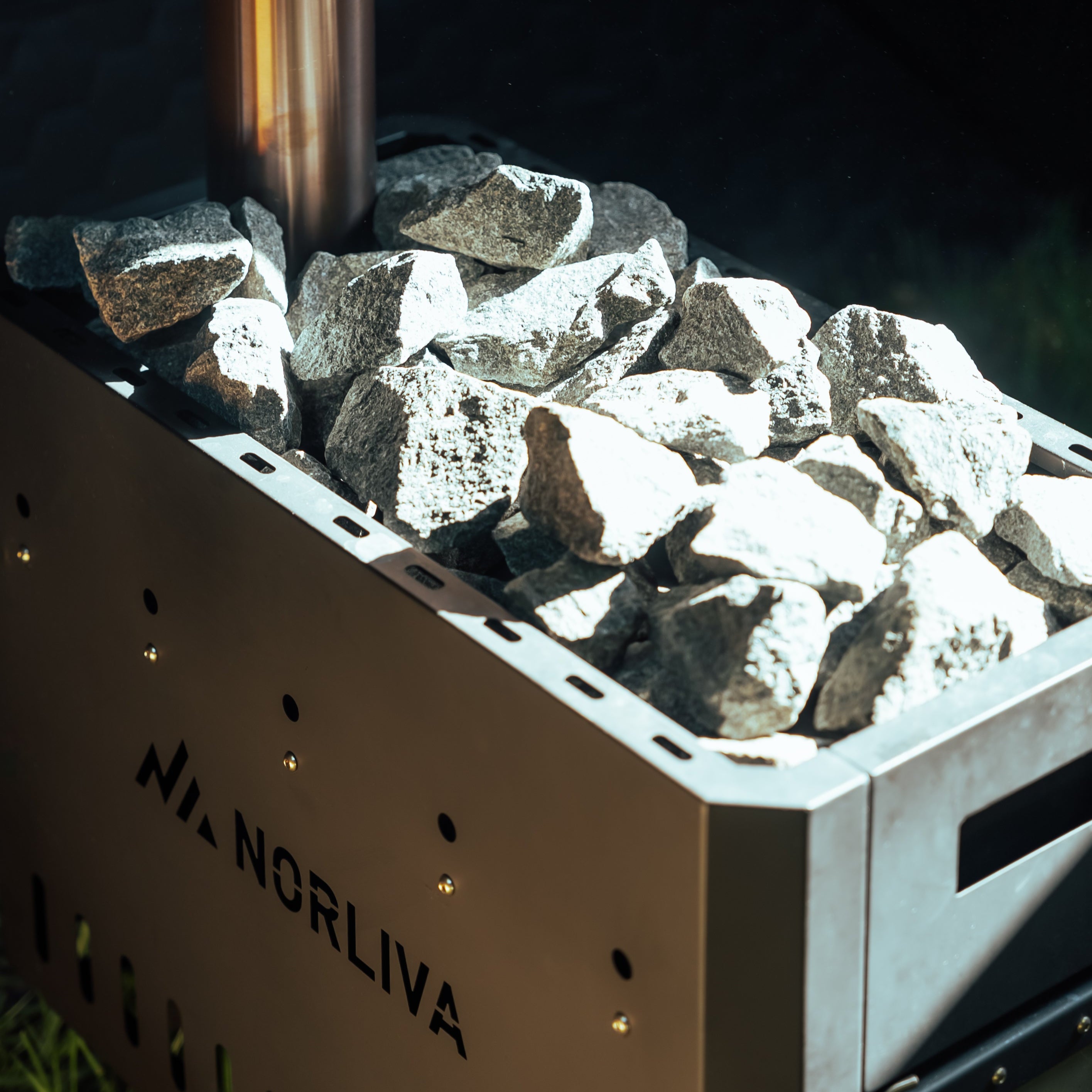 Set: Saunazelt Fjorden + Ofen + Sauna-Zubehör + Eistonne