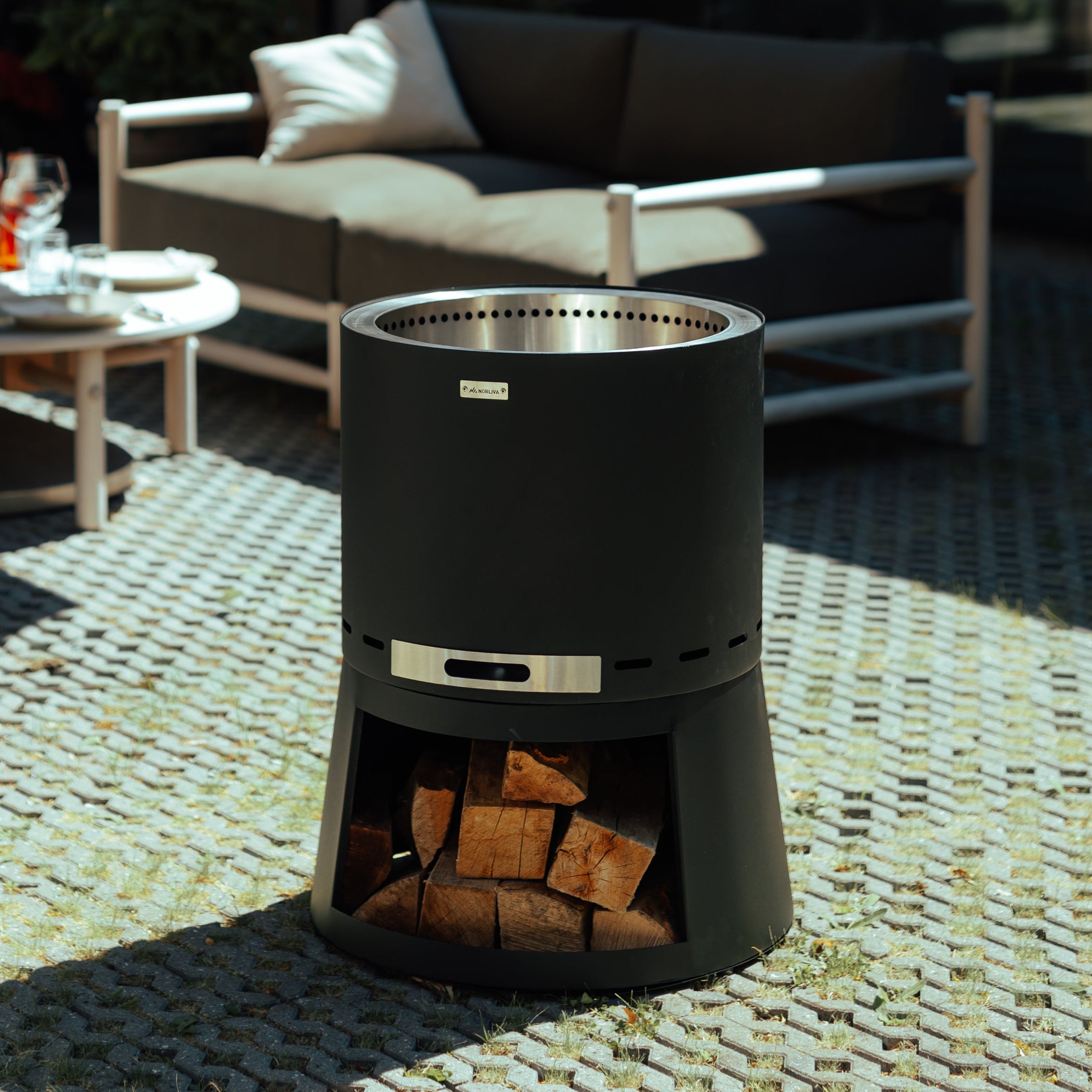 Set: Skara Pluss + Deckel + Grillrost