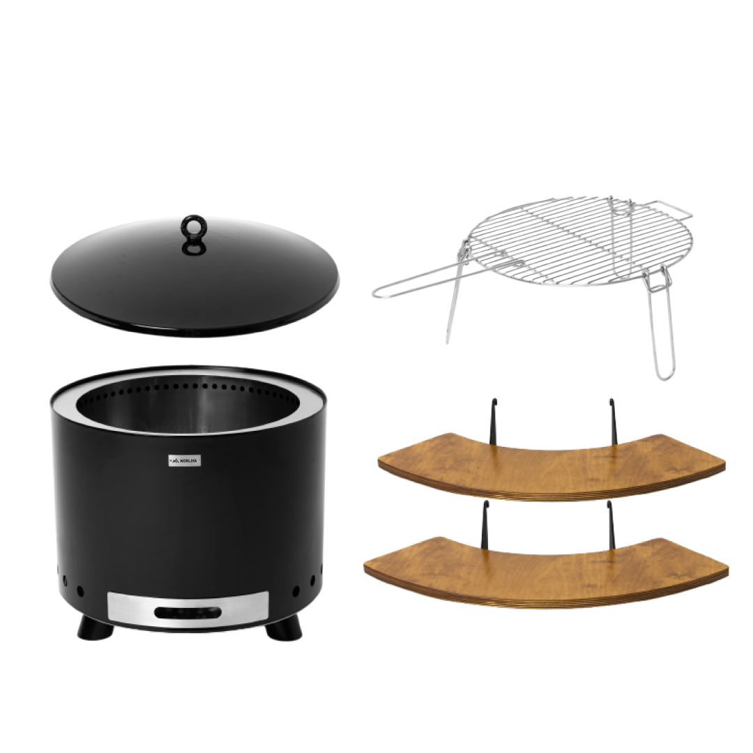Set: Senja + Deckel + Grillrost + Seitenbretter