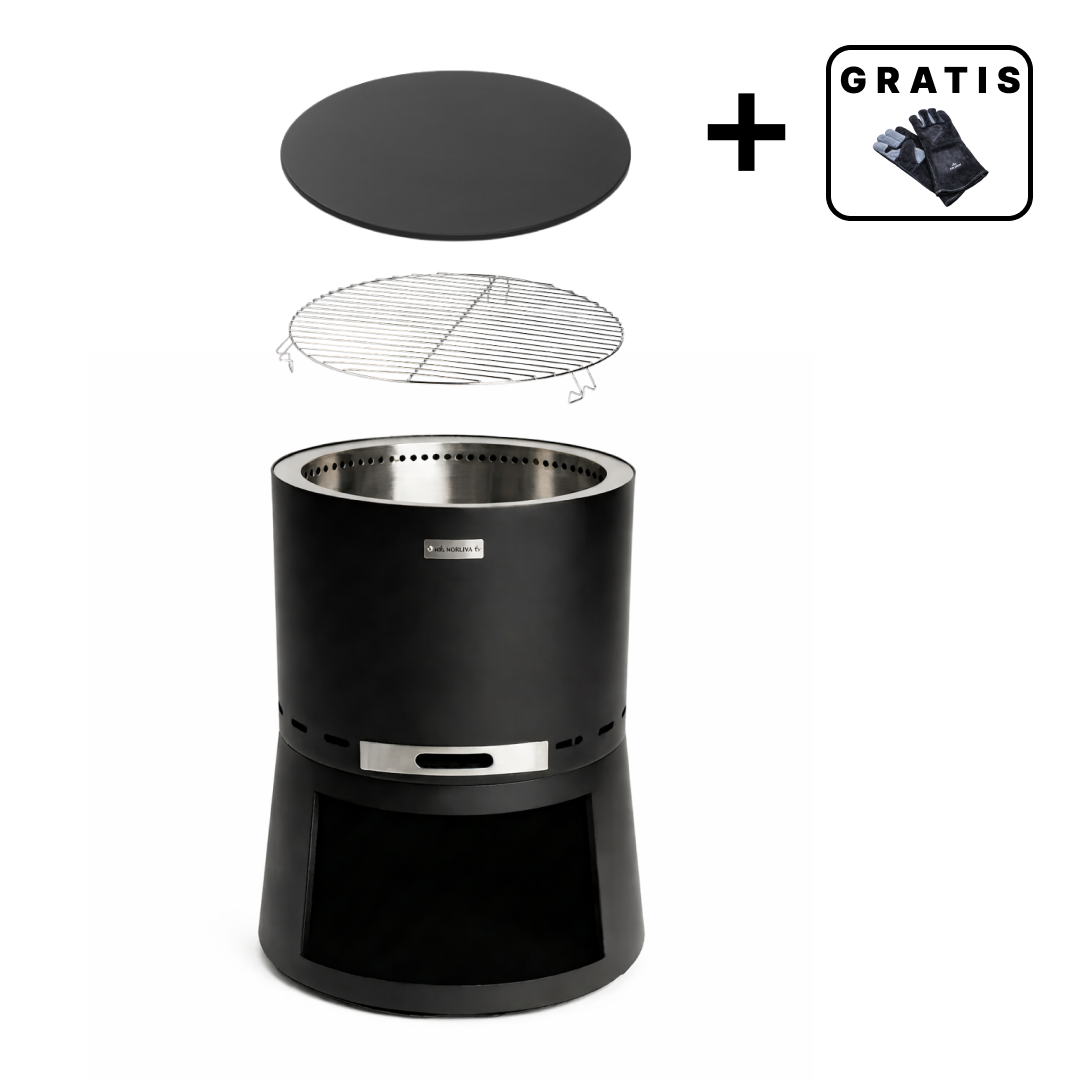 Set: Skara Pluss + Deckel + Grillrost