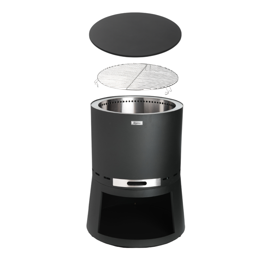 Set: Skara Pluss + Deckel + Grillrost