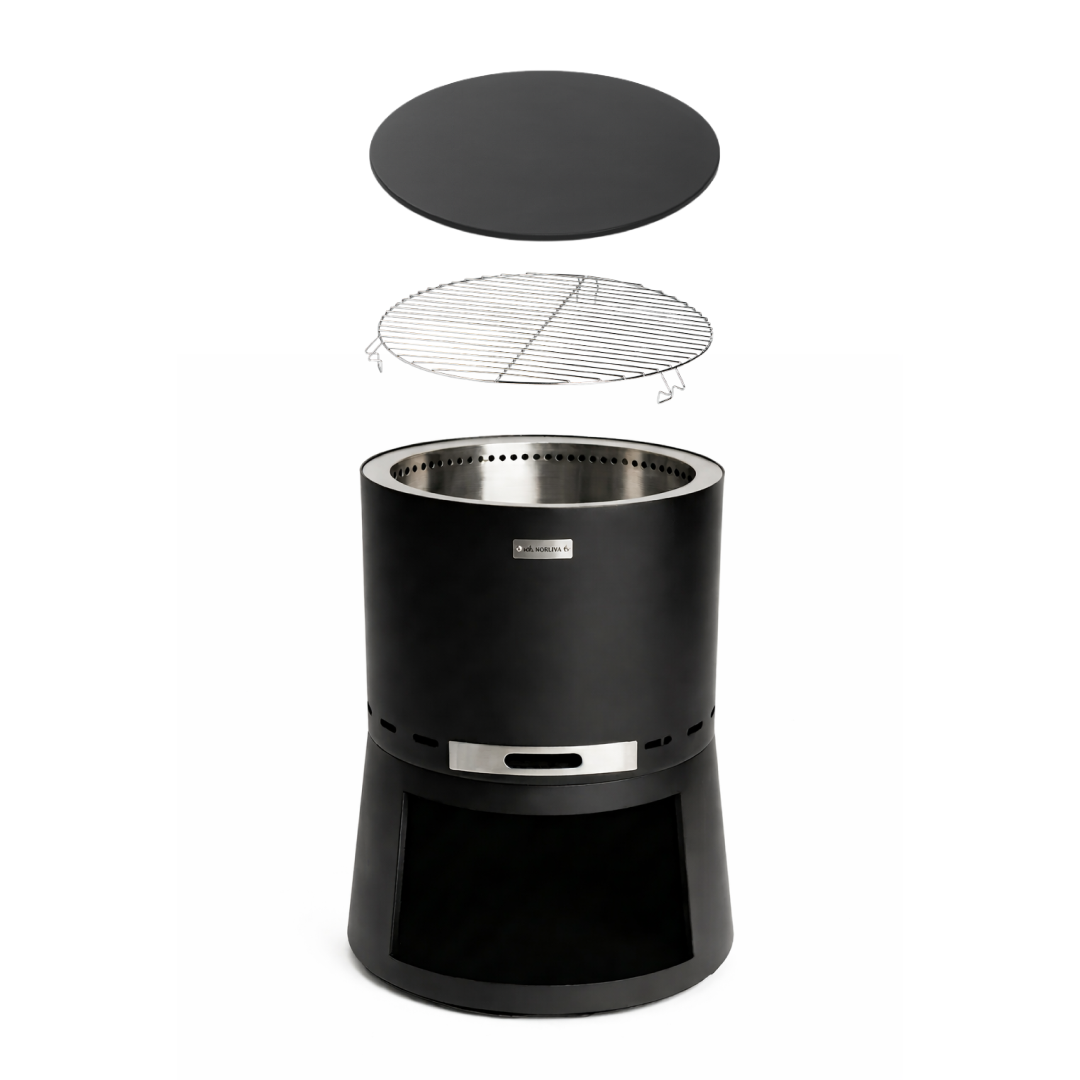 Set: Skara Pluss + Deckel + Grillrost