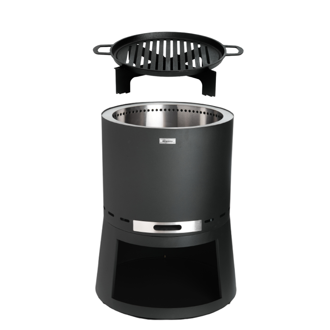 Set: Skara Pluss + Gußeisen-Grillrost