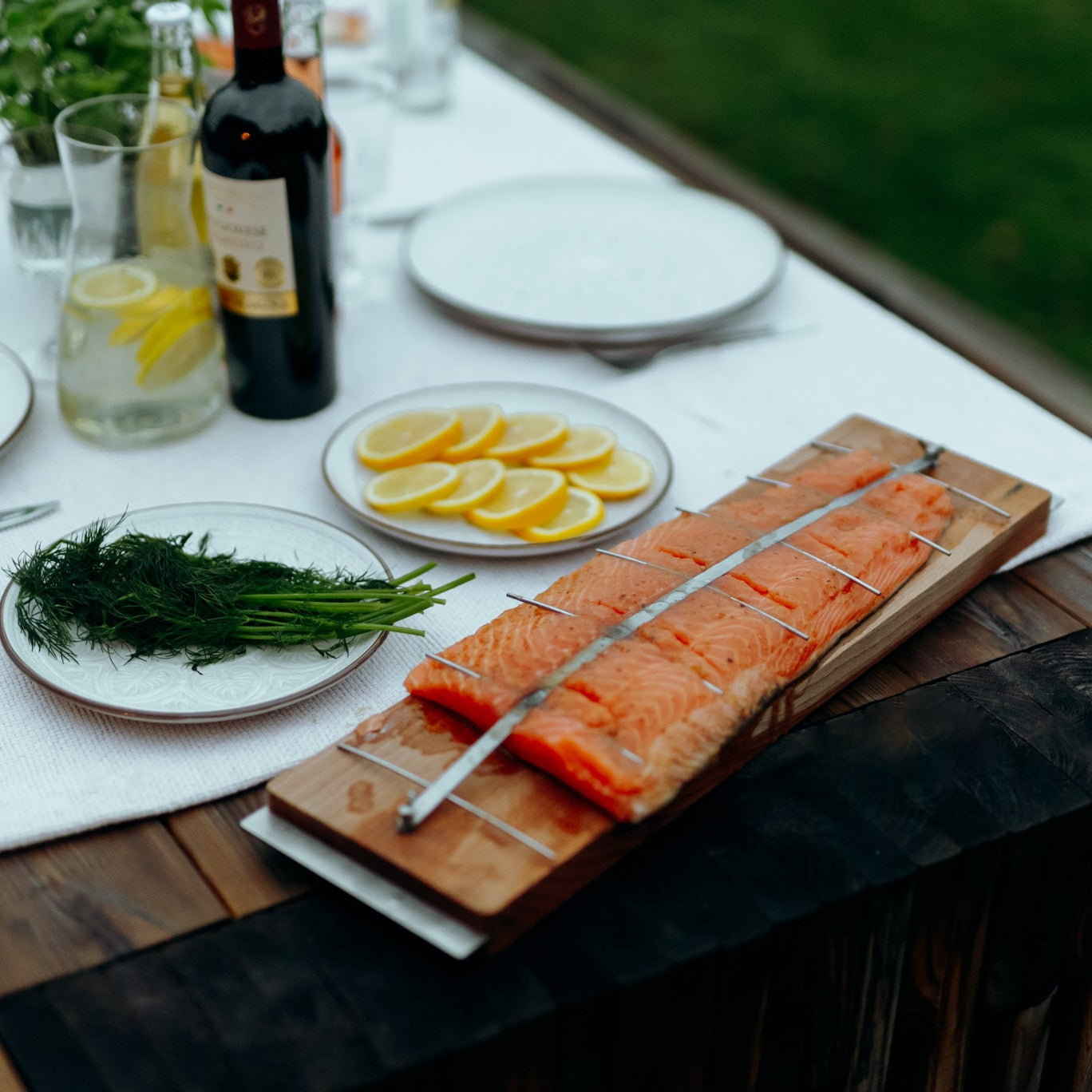 Norliva Flammlachsbrett für Feuerschale