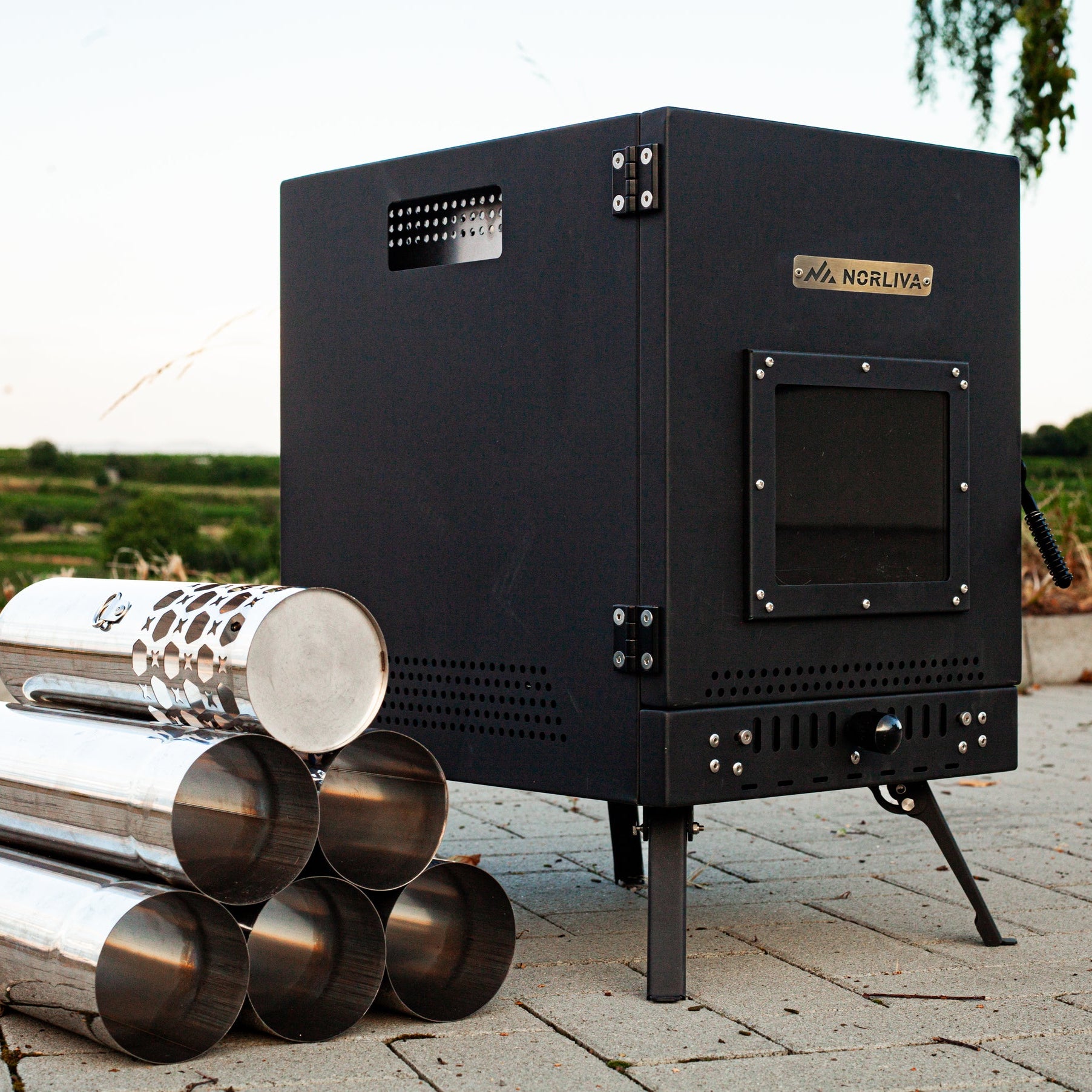 Mobiles Saunazelt Isen mit Saunaofen