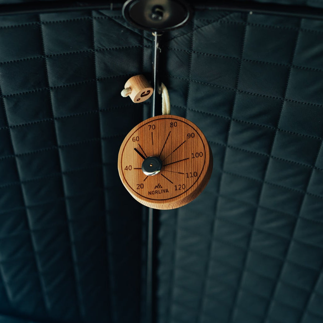 Saunathermometer, aufhängbar