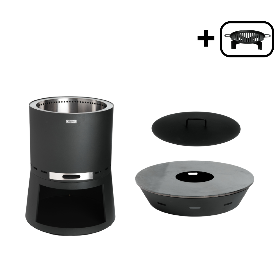 Set: Skara Pluss + Feuerplatten-Grill + Deckel