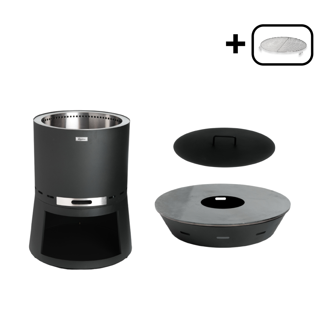 Set: Skara Pluss + Feuerplatten-Grill + Deckel