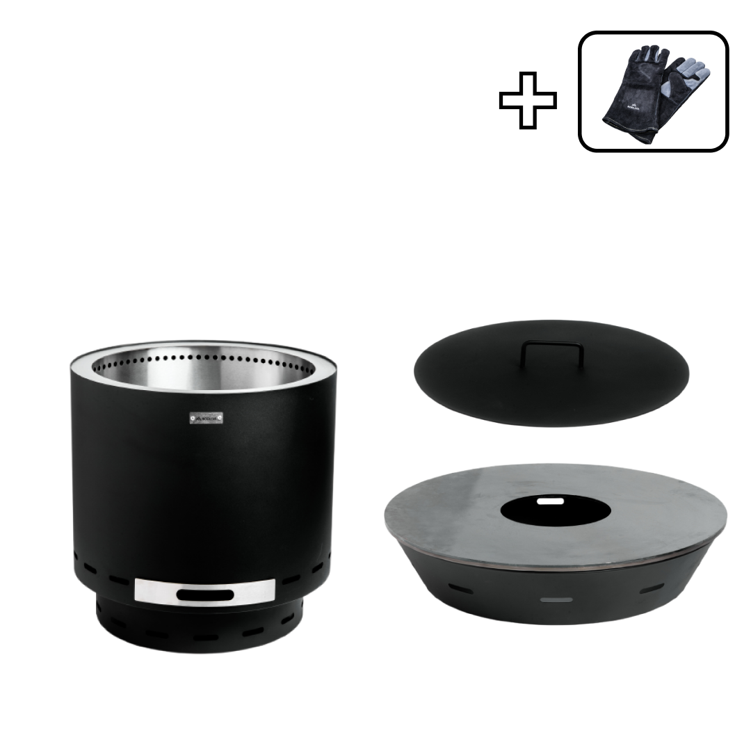 Set: Skara + Feuerplatten-Grill + Deckel