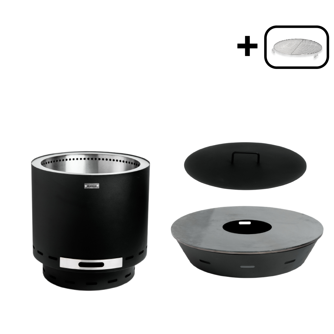 Set: Skara + Feuerplatten-Grill + Deckel