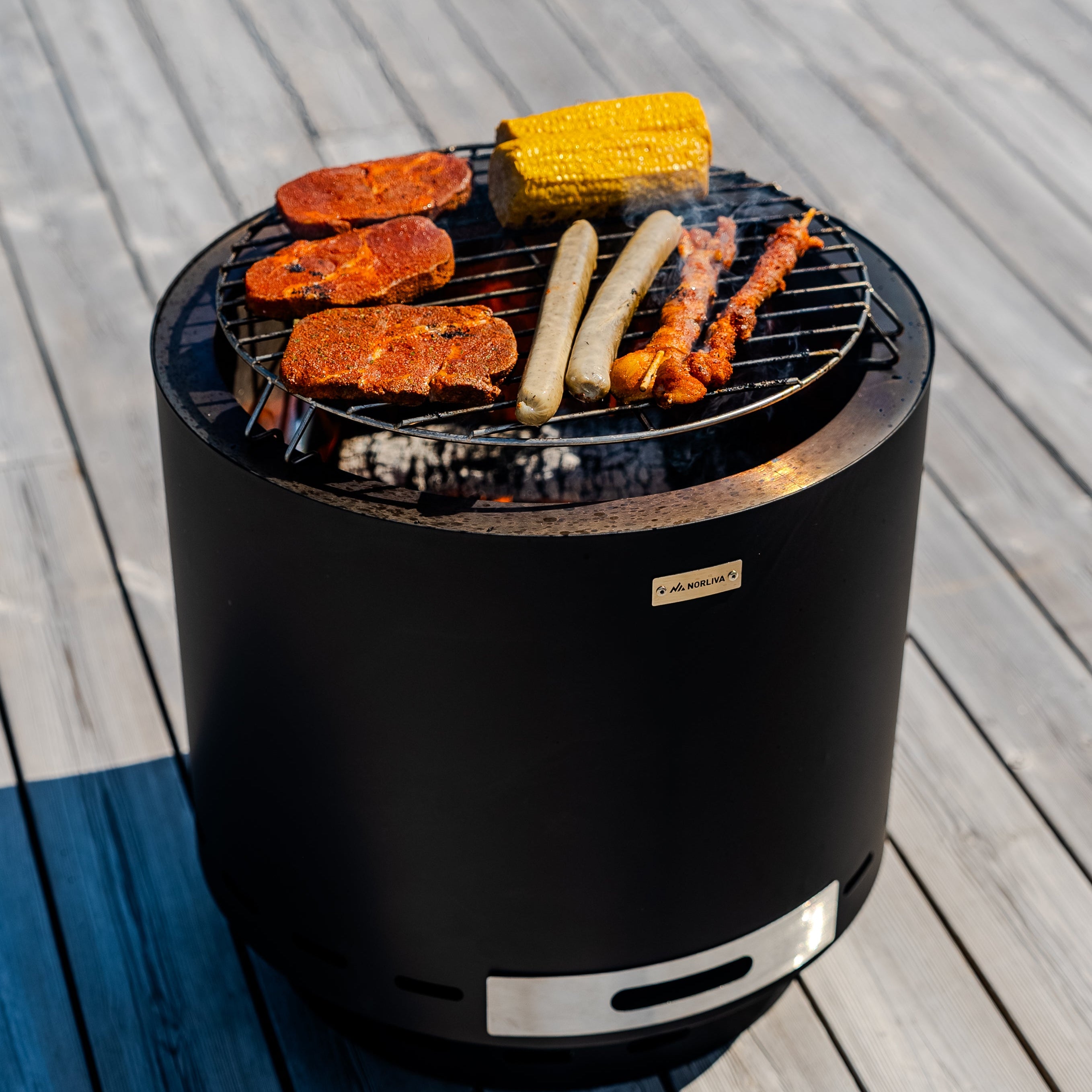 Set: Skara + Deckel + Grillrost