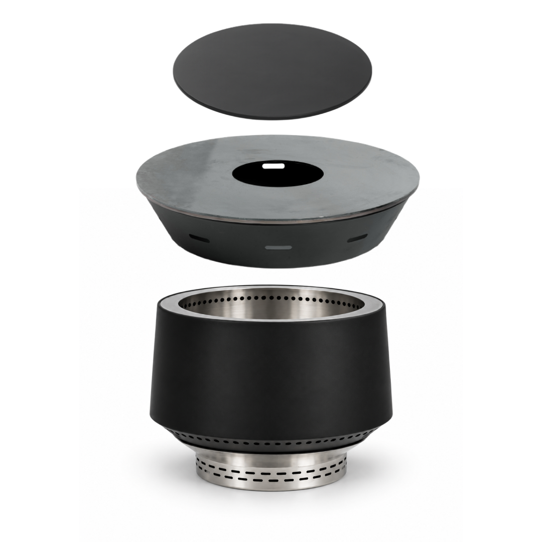 Set: Juna + Feuerplatten-Grill + Deckel