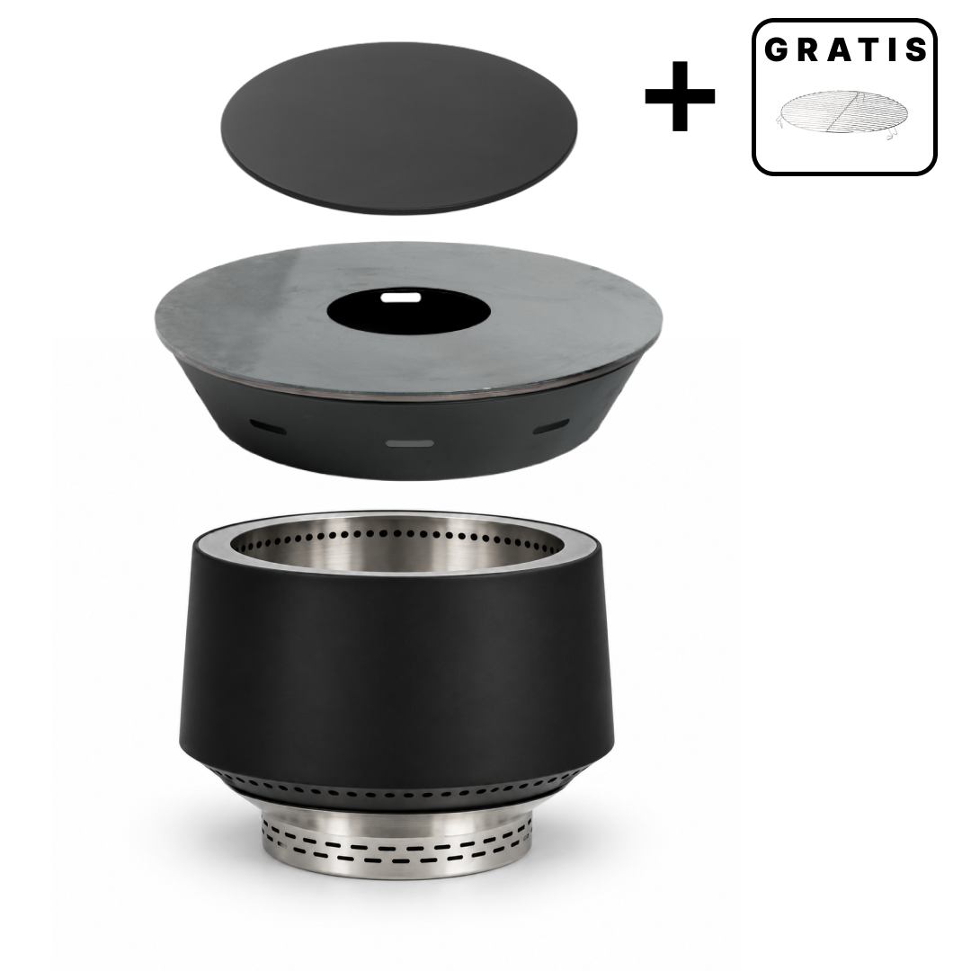 Set: Juna + Feuerplatten-Grill + Deckel