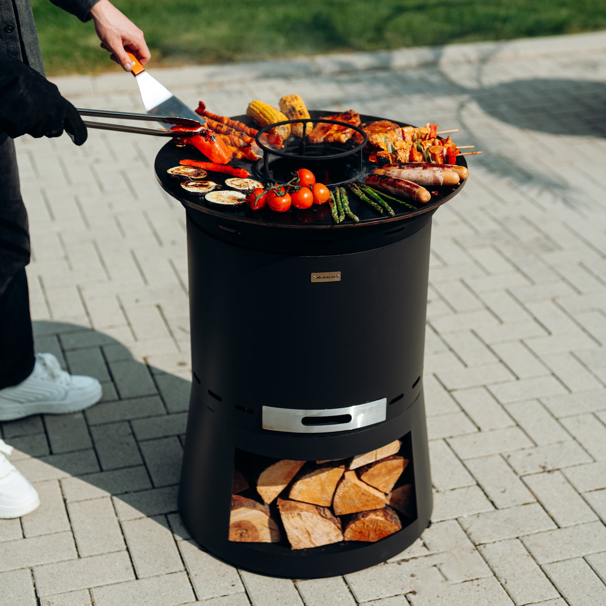 Feuerplatten-Grill, Plancha-Aufsatz Skara