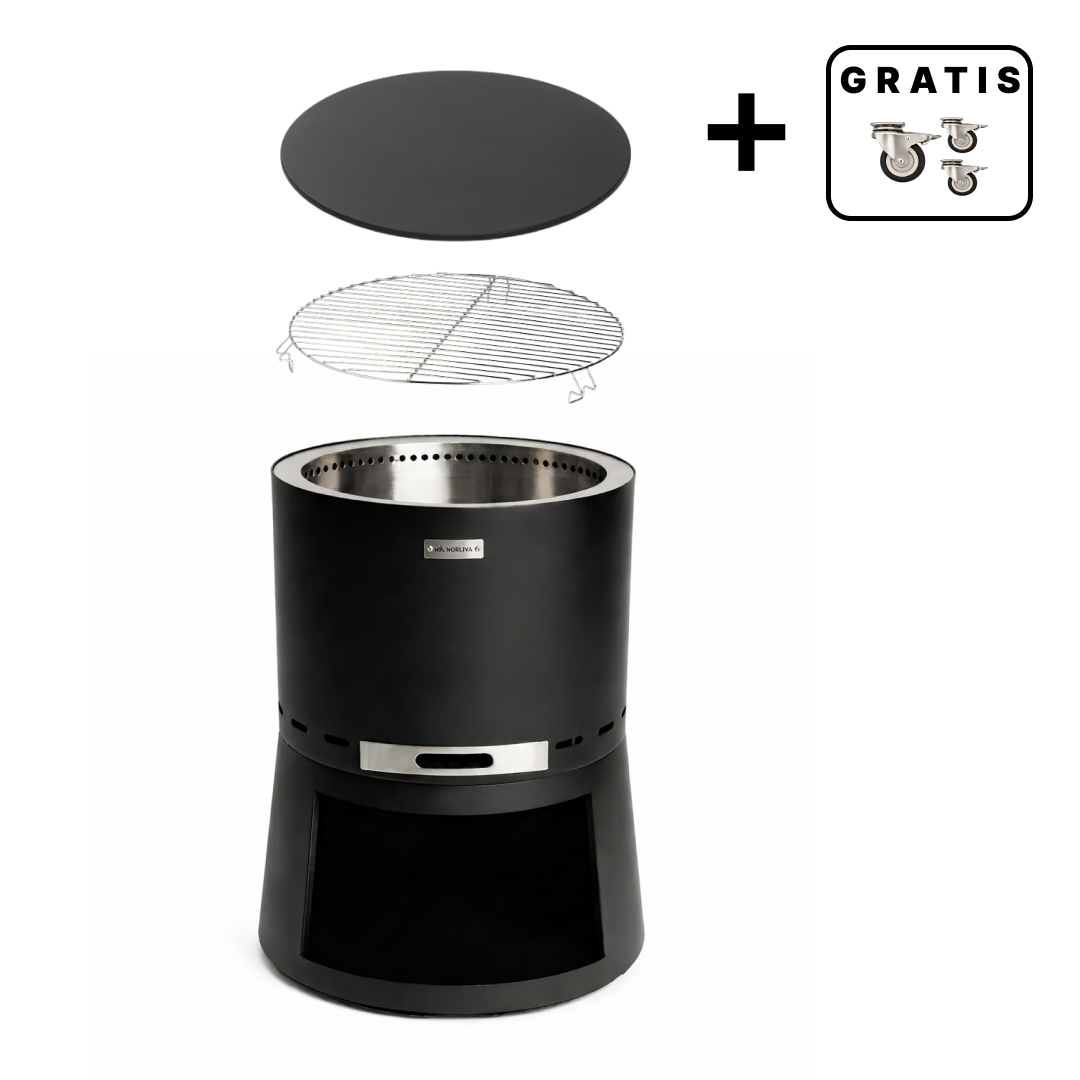 Set: Skara Pluss + Deckel + Grillrost