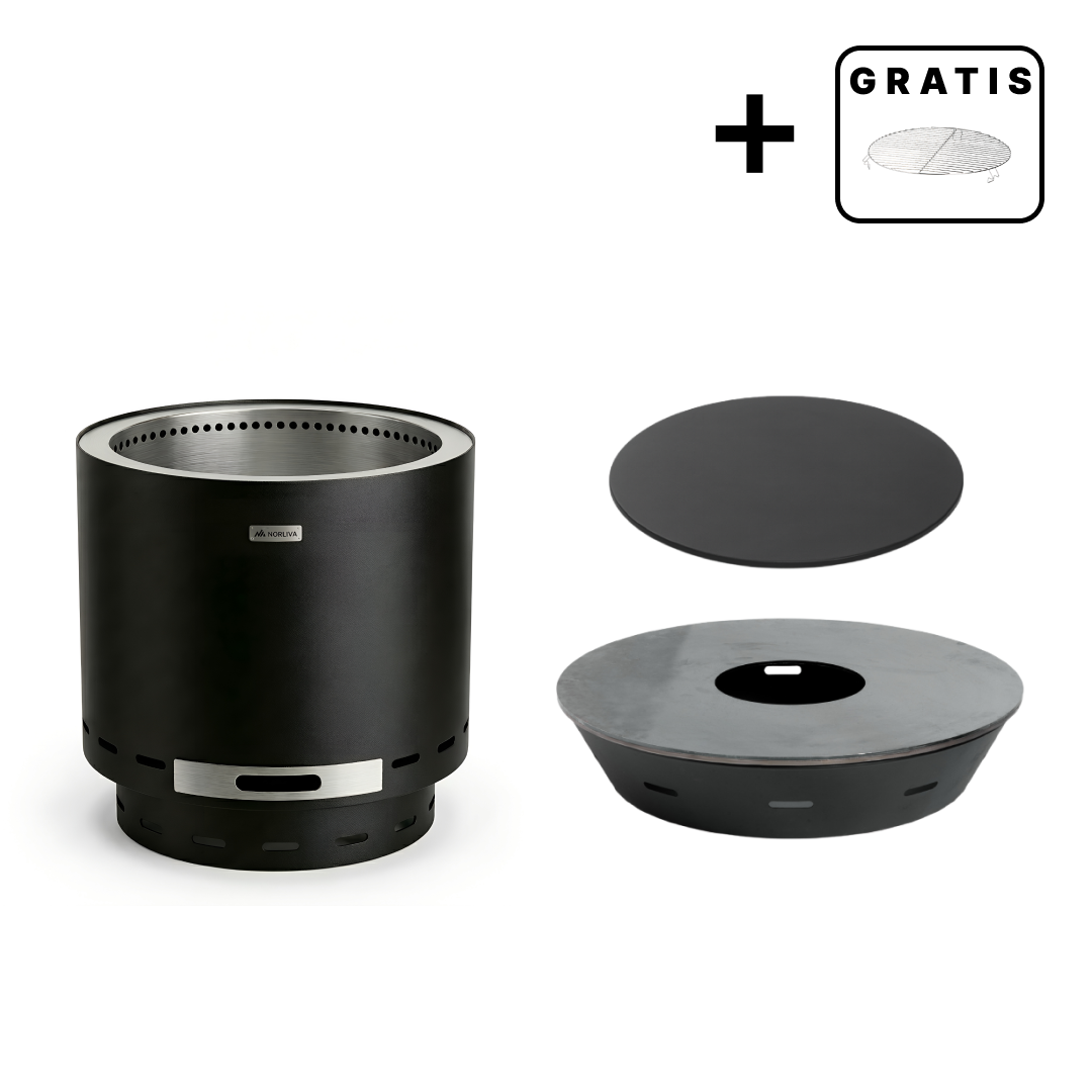 Set: Skara + Feuerplatten-Grill + Deckel