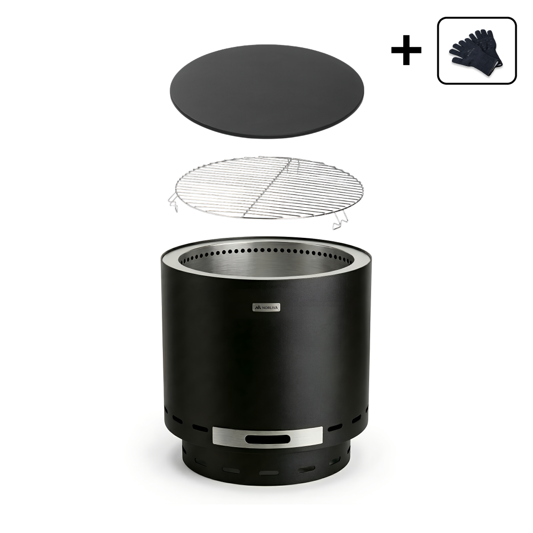 Set: Skara + Deckel + Grillrost