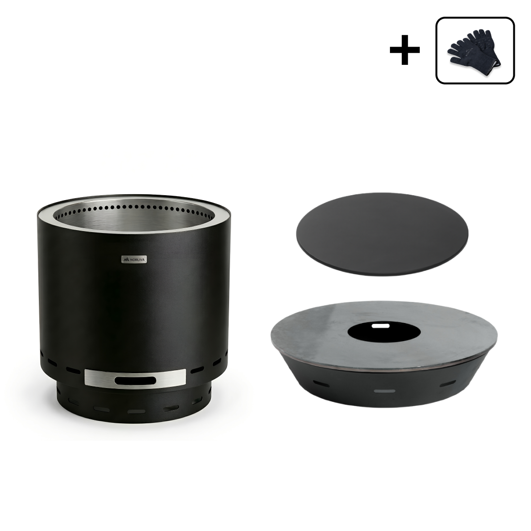 Set: Skara + Feuerplatten-Grill + Deckel